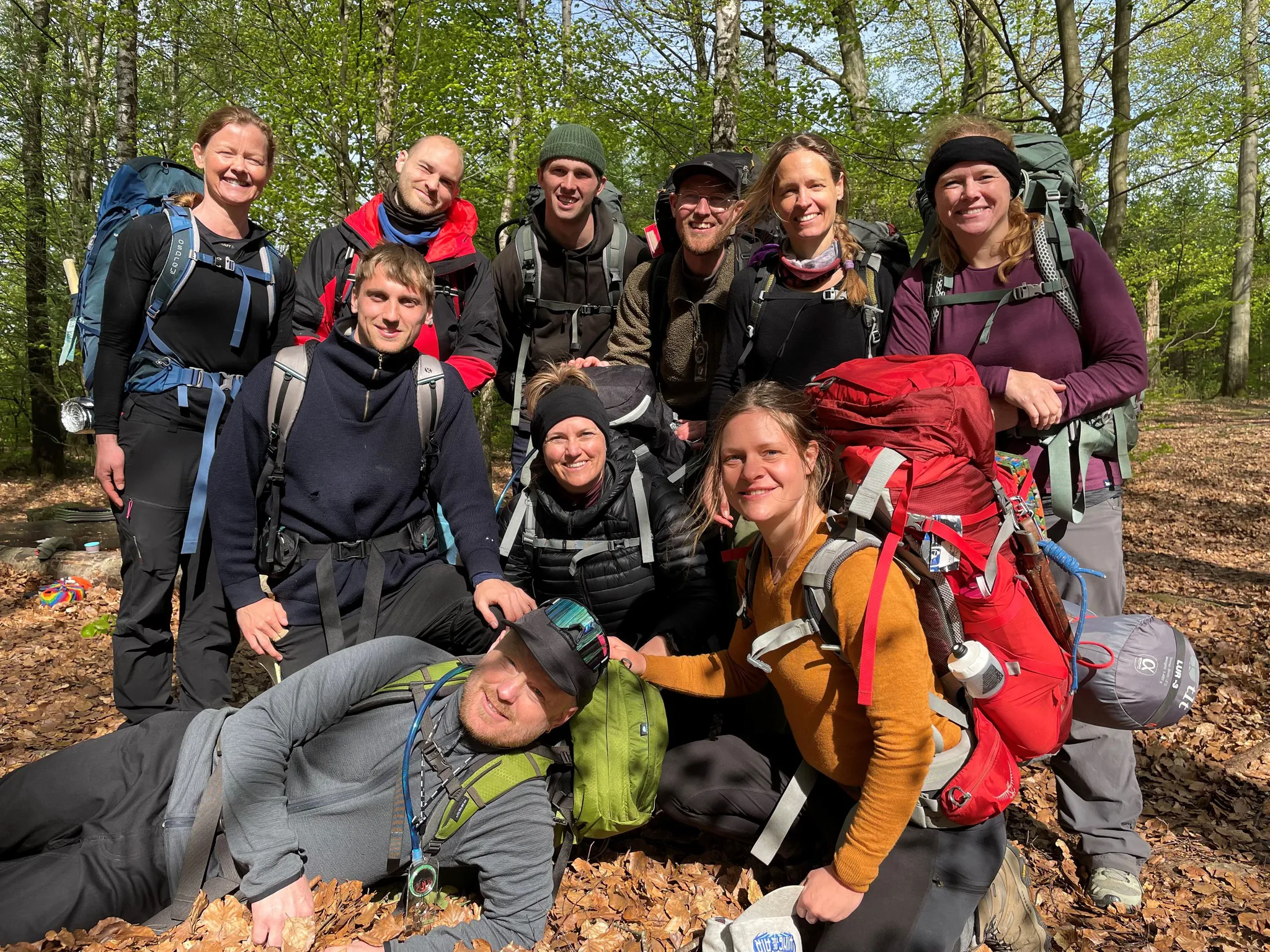Sådan så kursusholdet ud til sidste års udgave af DGI Friluftsinstruktør