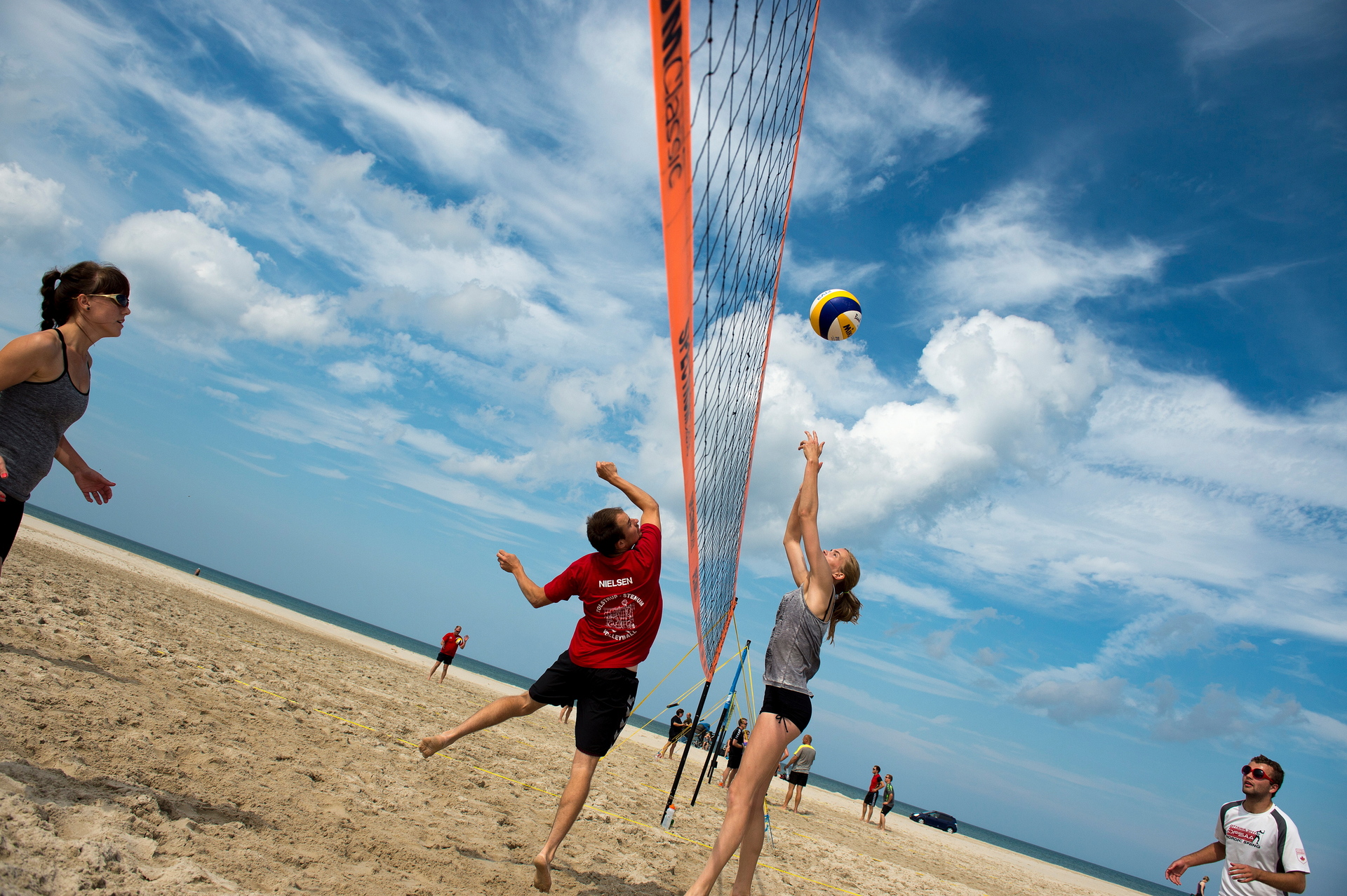 Beachvolley Saltum Strand 2014 Foto Michaelborasmussen