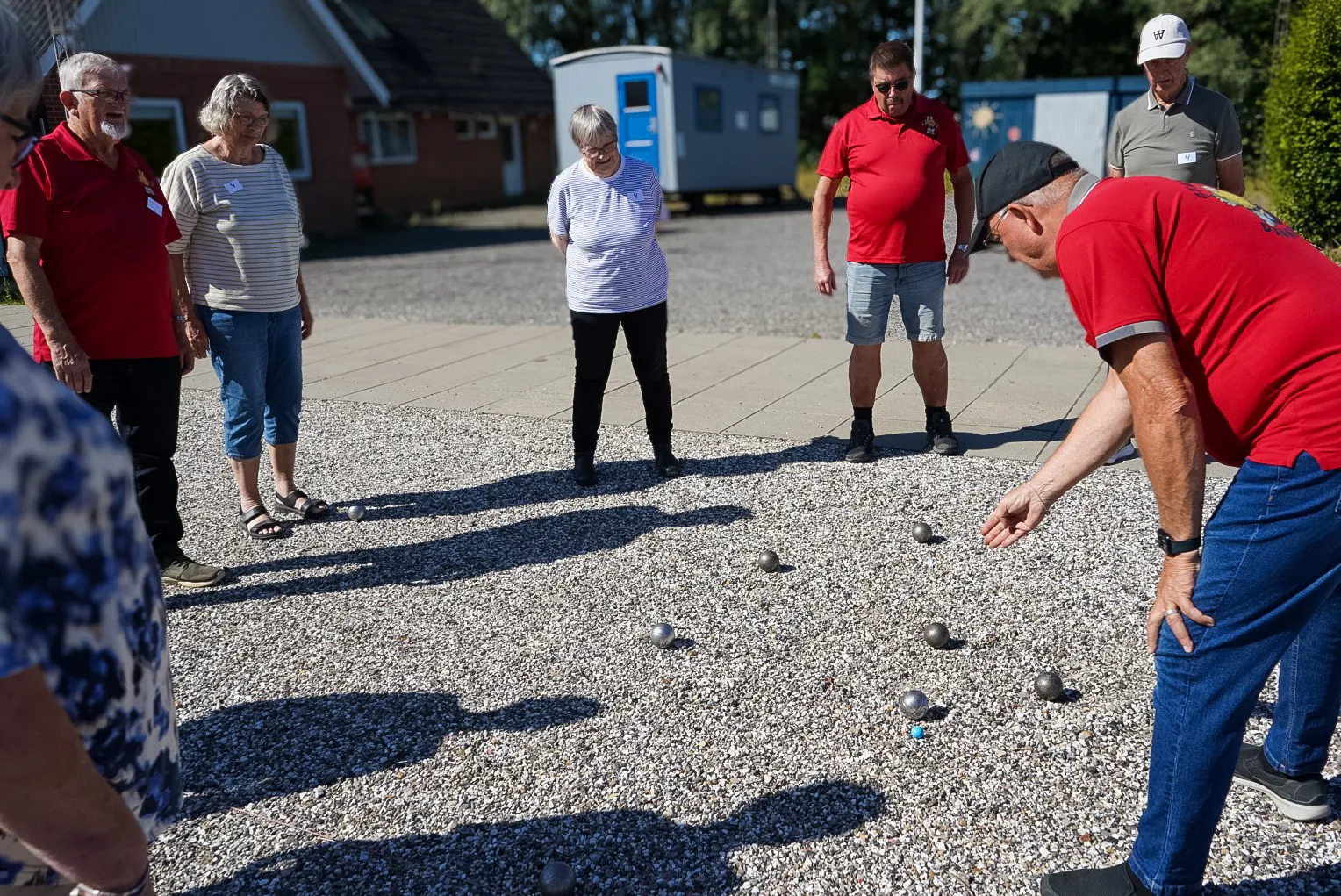 Petanquespillere udendørs