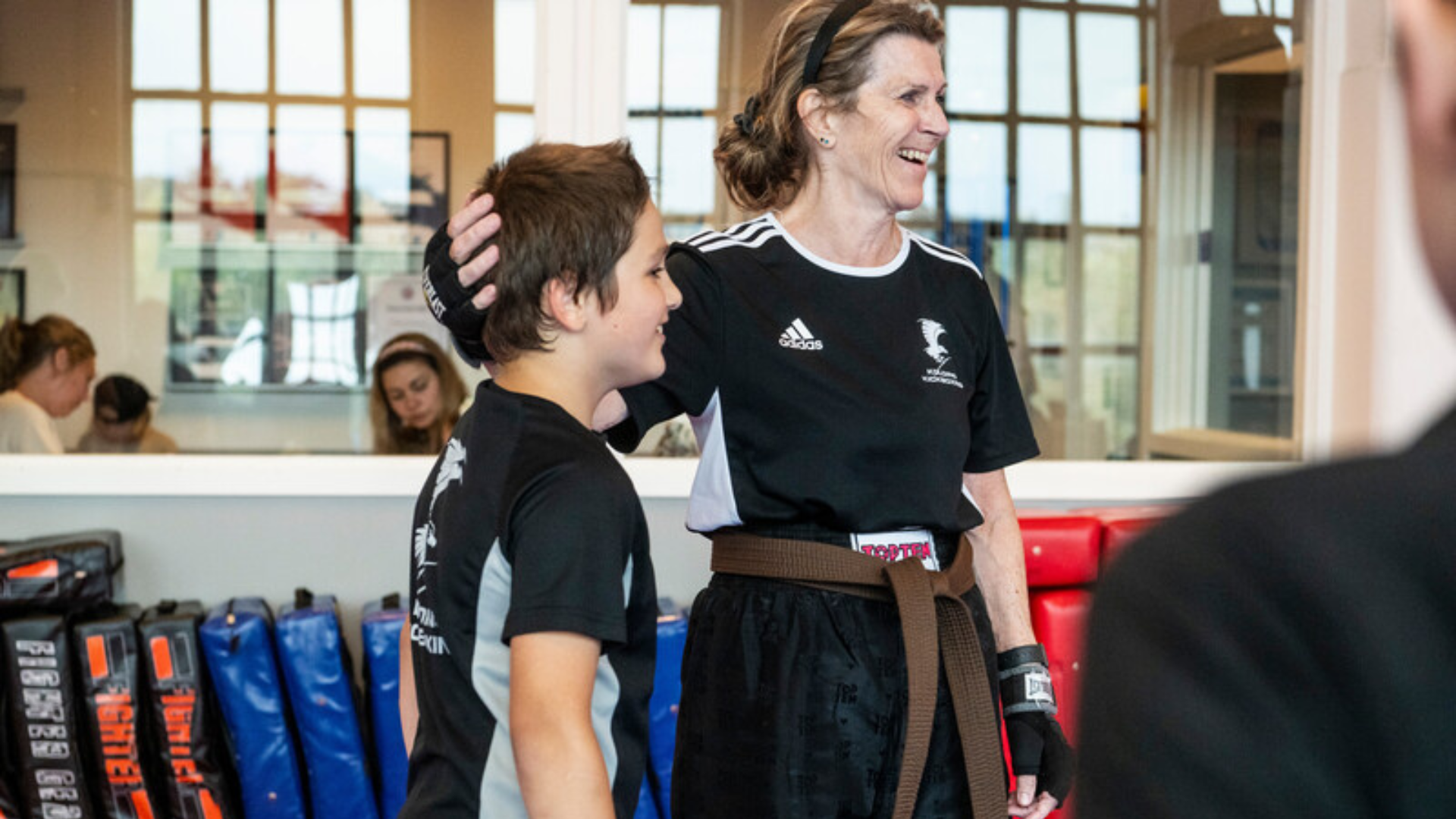 Kickboxing Kvinde Og Barn